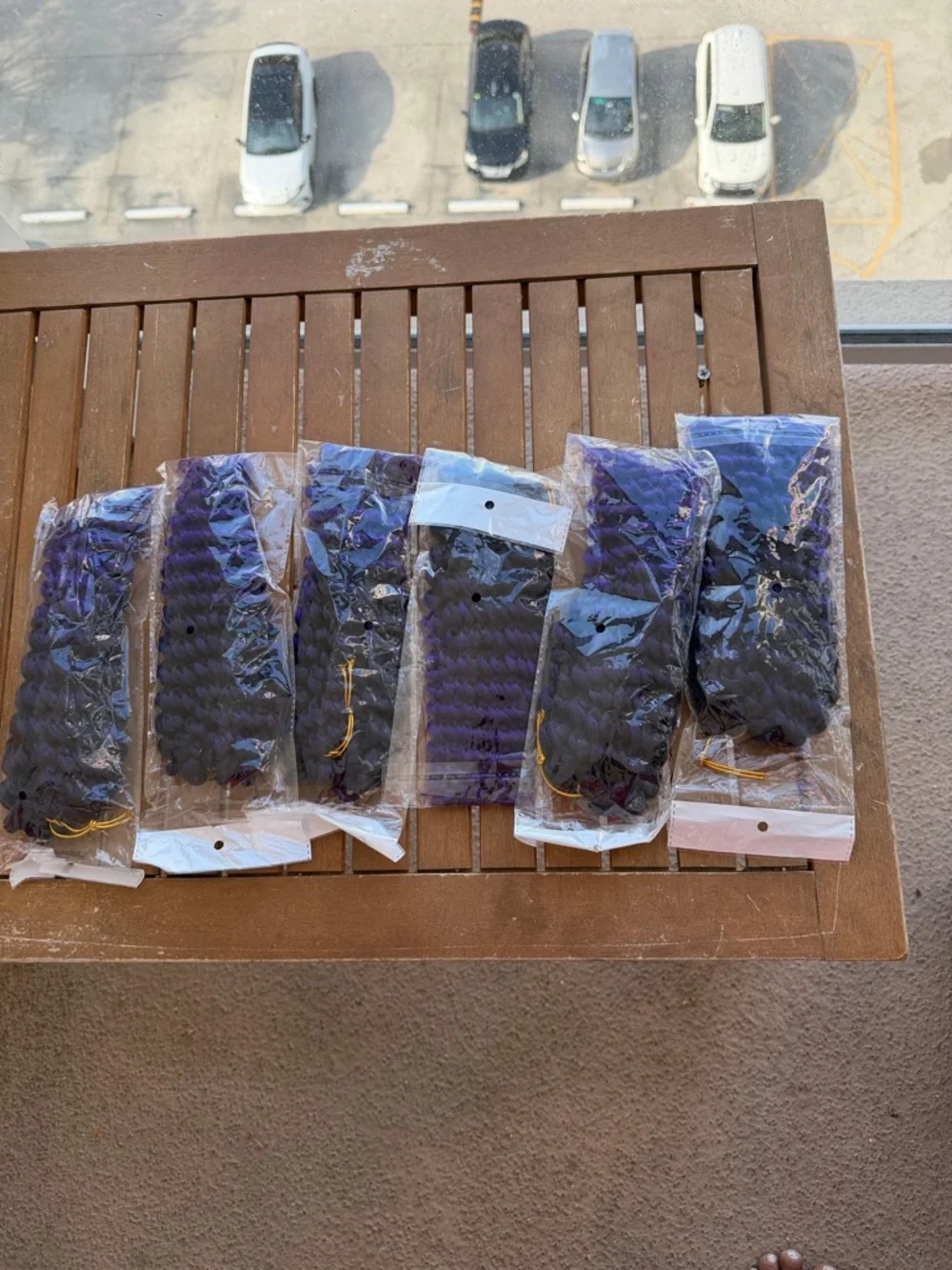 Passion twist hair 6 pack Purple Ombre Curly Hair Extensions - Pack of 6